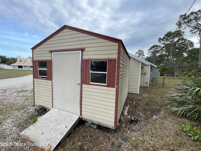 view of outbuilding