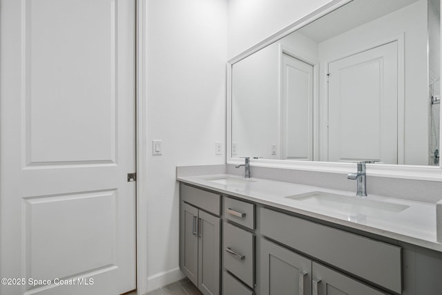 bathroom with vanity