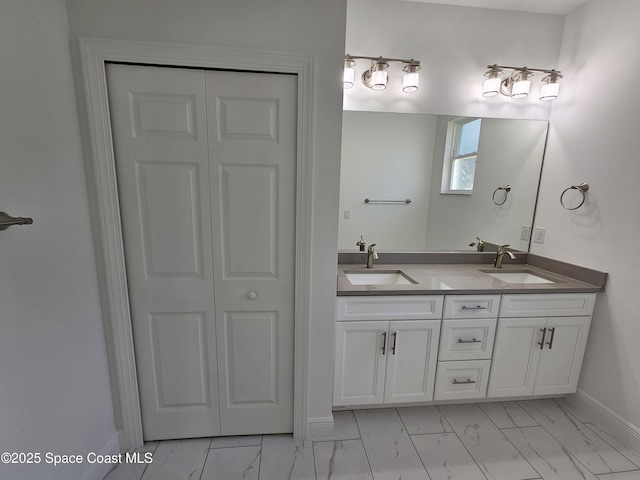 bathroom featuring vanity