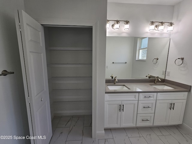 bathroom featuring vanity