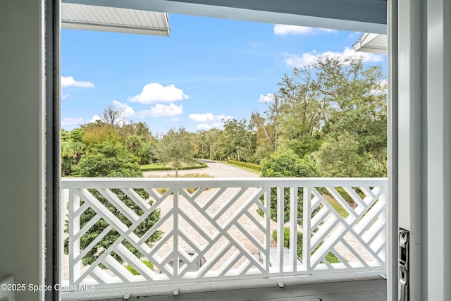 view of balcony