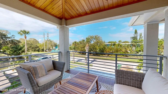 view of balcony