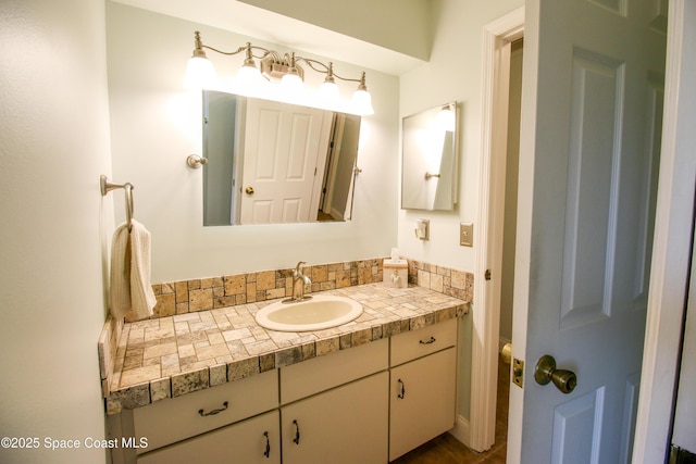 bathroom featuring vanity