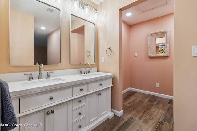 bathroom featuring vanity