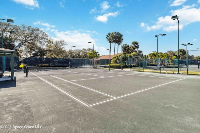 view of sport court