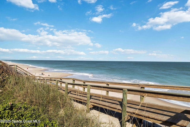 water view with a beach view