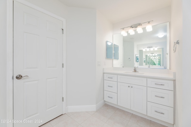 bathroom with vanity