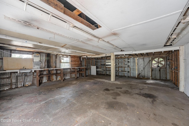 basement featuring a healthy amount of sunlight