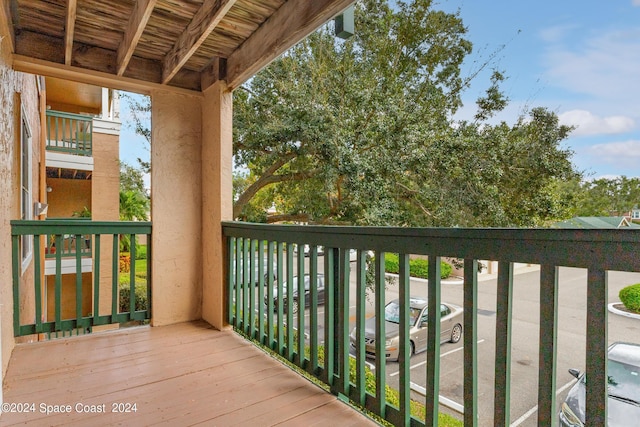 view of balcony