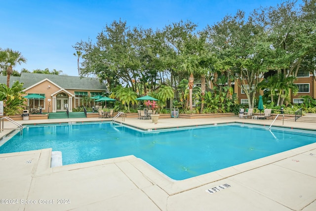 view of pool with a patio