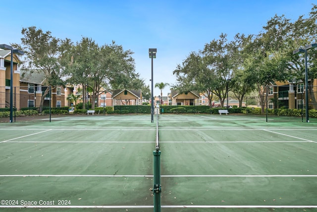 view of tennis court