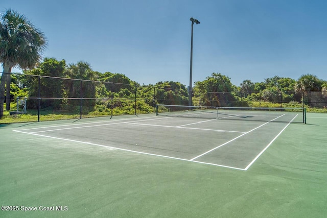 view of tennis court