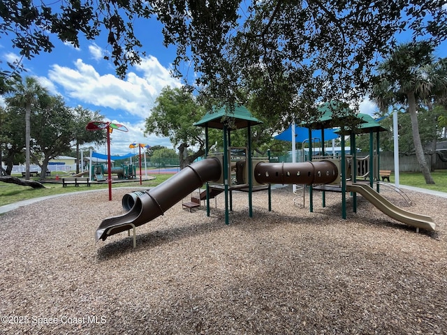 view of play area