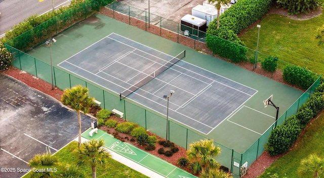 view of tennis court