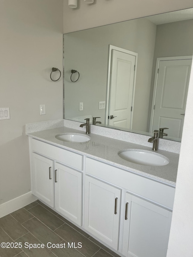 bathroom with vanity