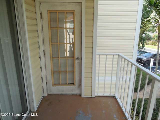 view of balcony