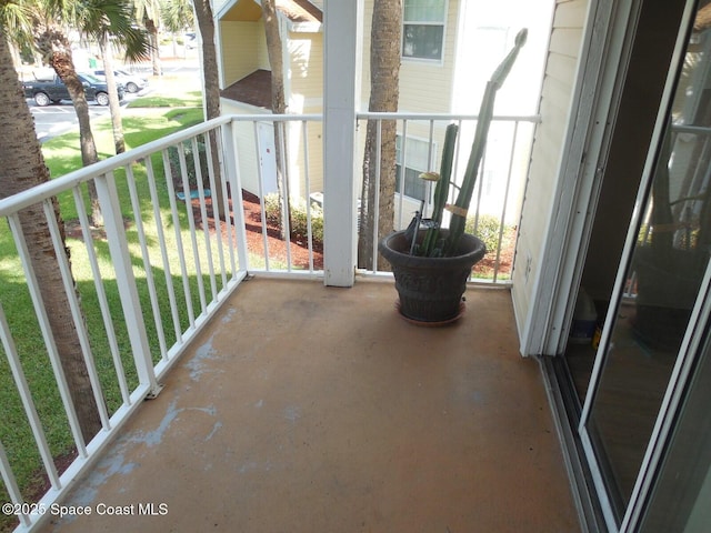 view of balcony