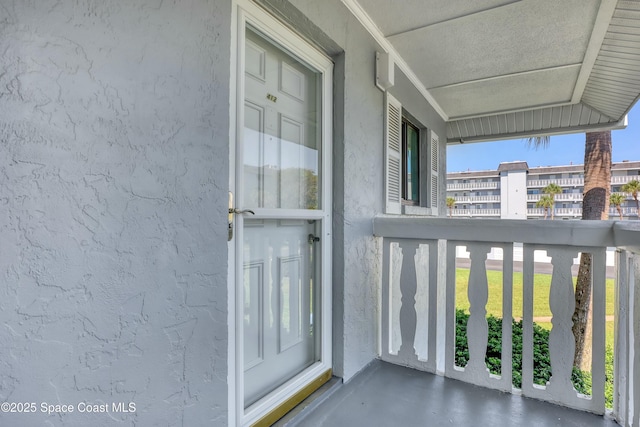 view of balcony