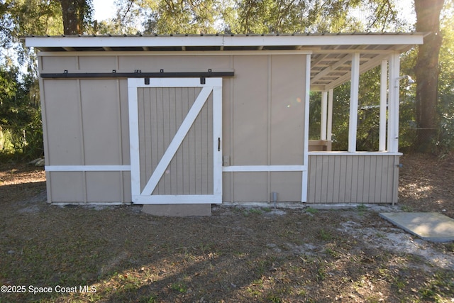 view of outbuilding