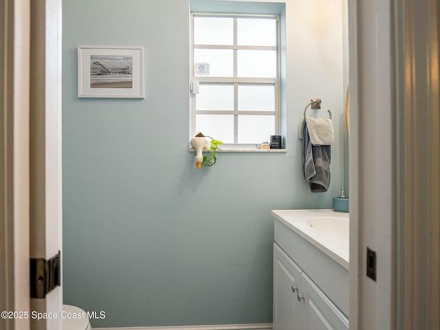 bathroom featuring vanity