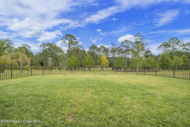 view of yard featuring a rural view