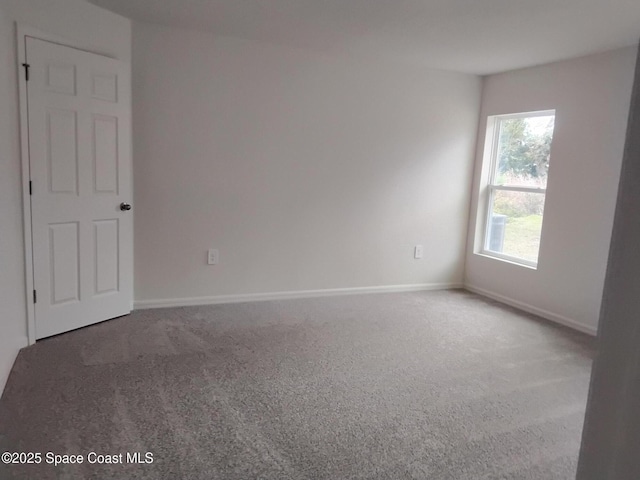 view of carpeted empty room