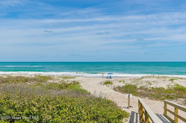 property view of water with a view of the beach