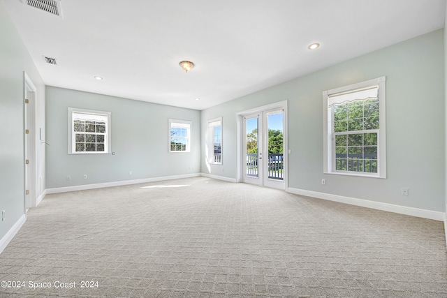 view of carpeted empty room