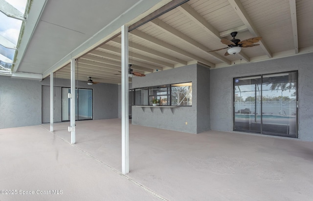 view of patio / terrace with ceiling fan