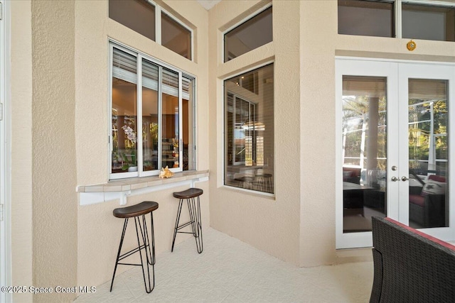 view of patio / terrace with french doors