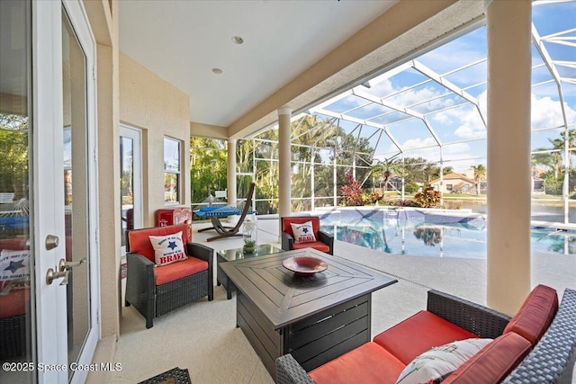 view of sunroom / solarium