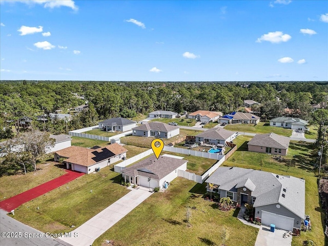 birds eye view of property