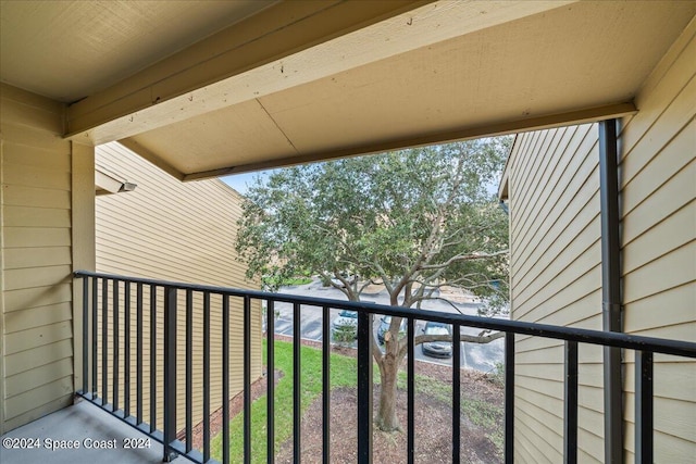 view of balcony