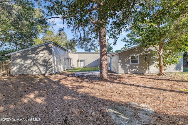 view of back of property