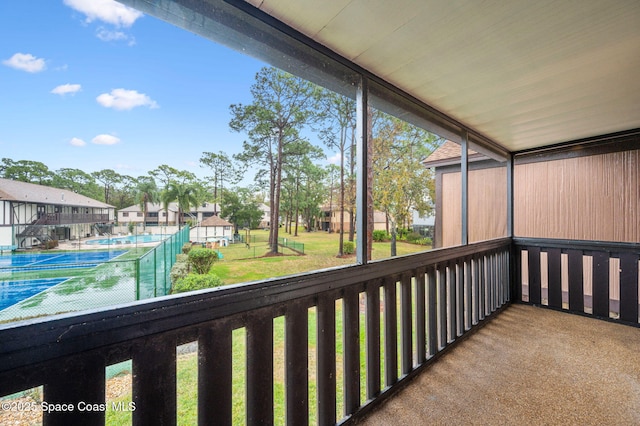 view of balcony