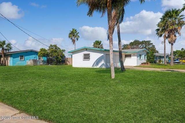 exterior space featuring a yard