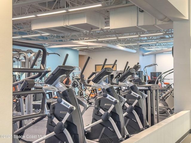 view of exercise room