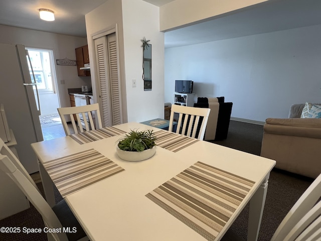 view of dining room