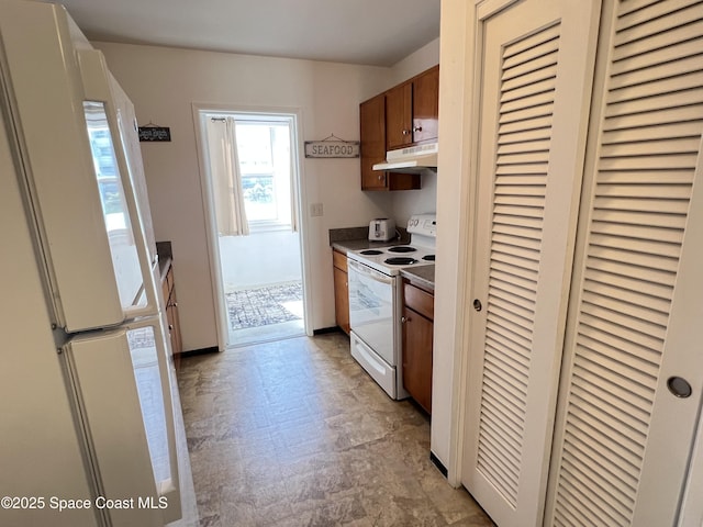 kitchen with white appliances