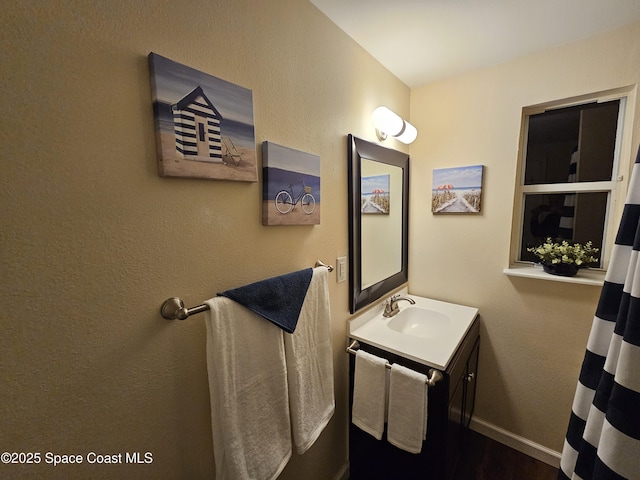 bathroom featuring vanity