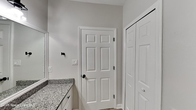 bathroom with vanity