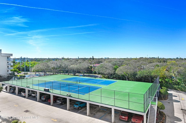 view of tennis court