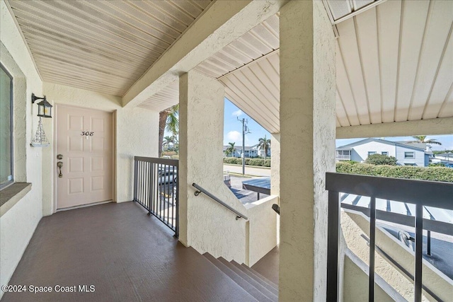 view of balcony