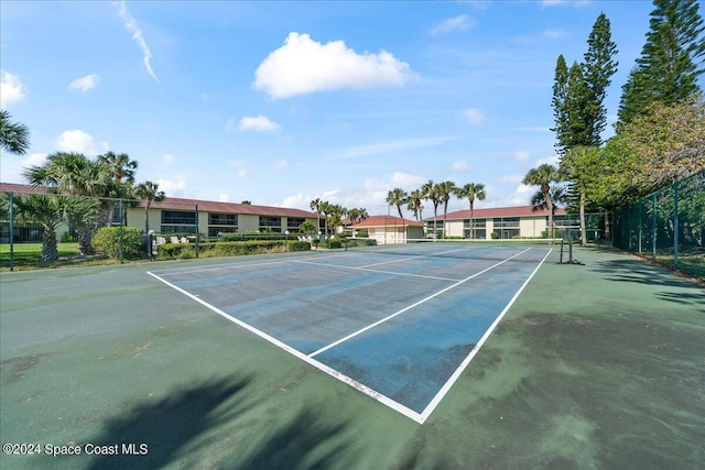 view of tennis court