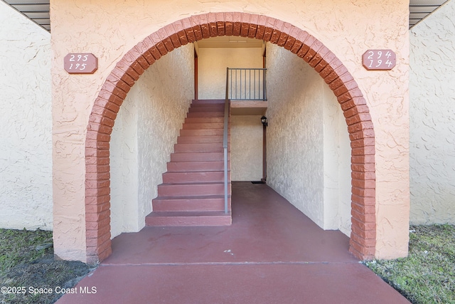 view of stairway