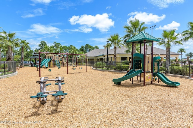 view of jungle gym