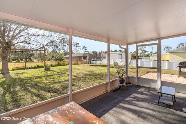 view of sunroom / solarium