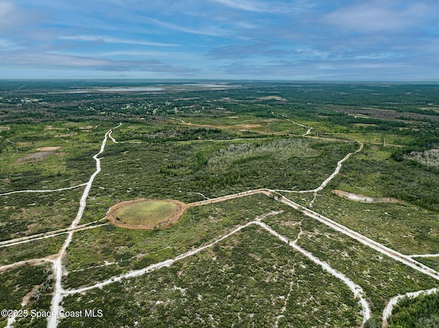 bird's eye view with a rural view