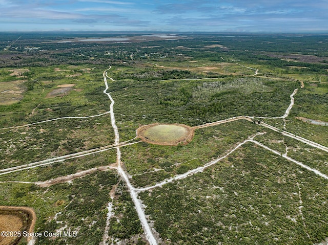 drone / aerial view featuring a rural view