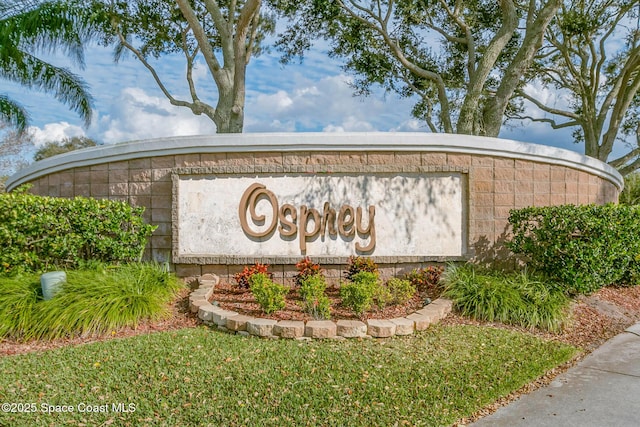 view of community / neighborhood sign